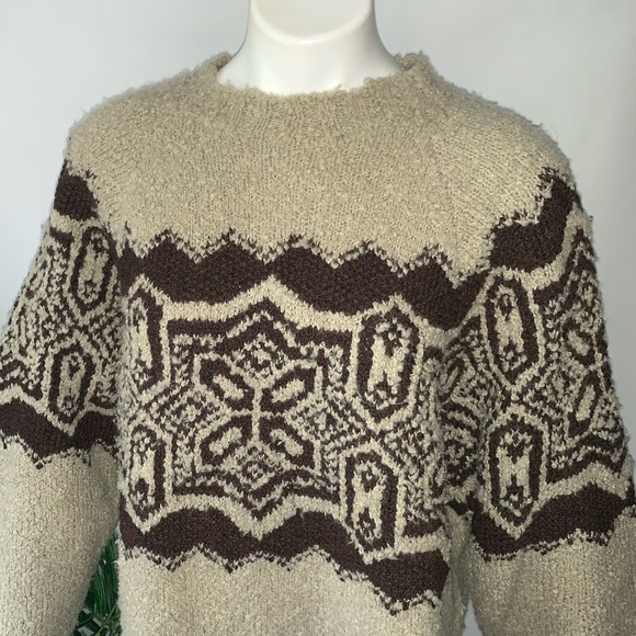 Vintage Abstract Oversized Wool Mohair Knit Sweater - Picture 12 of 12